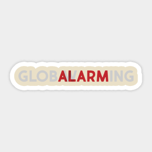 Global Warming Alarm Sticker